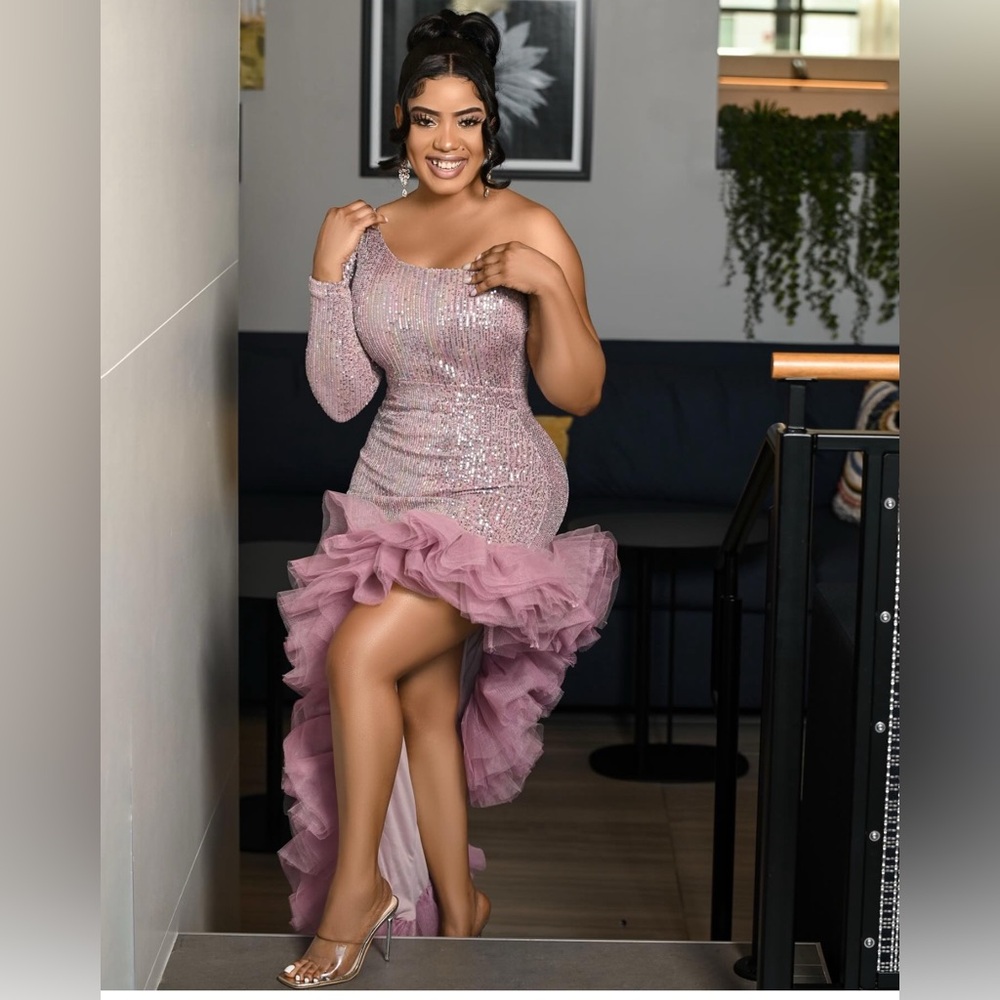 Elegant Sequin Off-Shoulder Dress